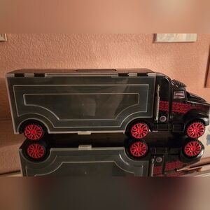 Car Carrier Toy Semi Truck 22.5" With Handle - Carries Up To 24 Cars